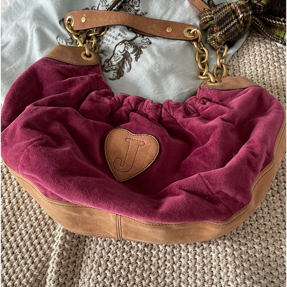 Authentic Juicy Couture | Y2K Vintage handbag with pom pom and scarf - Picture 5 of 10